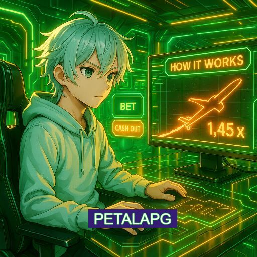 Imagem promocional do app oficial PETALAPG destacando a conveniência de jogar cassino online pelo celular ou navegador