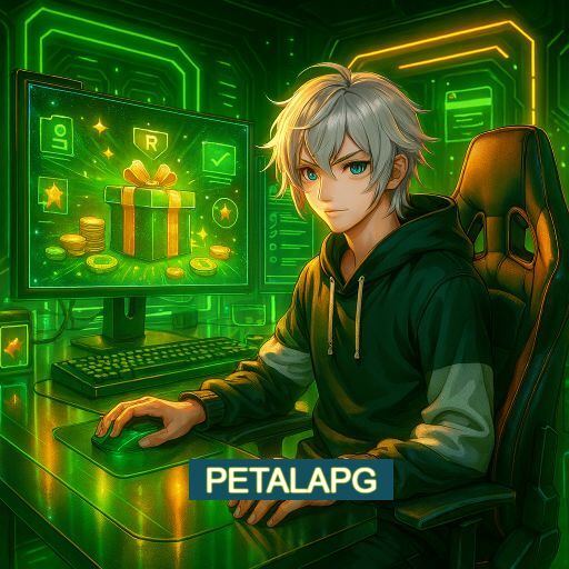 Imagem promocional do app oficial PETALAPG destacando a conveniência de jogar cassino online pelo celular ou navegador