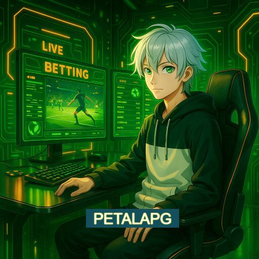 Imagem promocional do app oficial PETALAPG destacando a conveniência de jogar cassino online pelo celular ou navegador