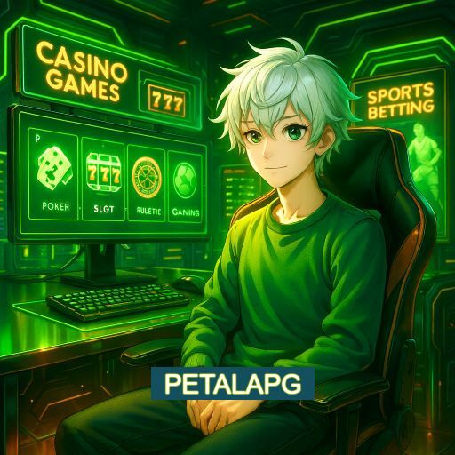 Imagem promocional do app oficial PETALAPG destacando a conveniência de jogar cassino online pelo celular ou navegador