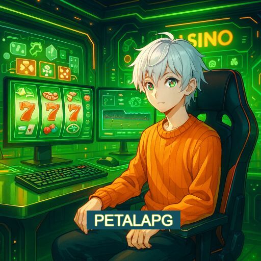 Imagem promocional do app oficial PETALAPG destacando a conveniência de jogar cassino online pelo celular ou navegador
