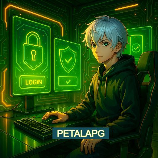 Imagem promocional do app oficial PETALAPG destacando a conveniência de jogar cassino online pelo celular ou navegador