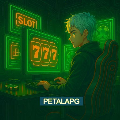 Imagem promocional do app oficial PETALAPG destacando a conveniência de jogar cassino online pelo celular ou navegador