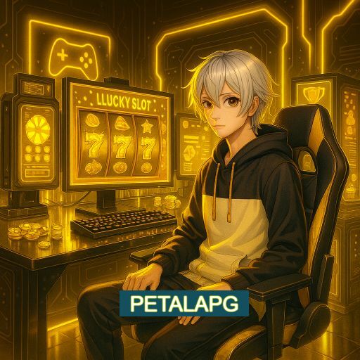 Imagem promocional do app oficial PETALAPG destacando a conveniência de jogar cassino online pelo celular ou navegador
